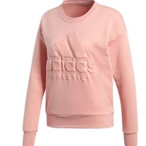 Adidas long sleeve peach color sweat shirt sporty